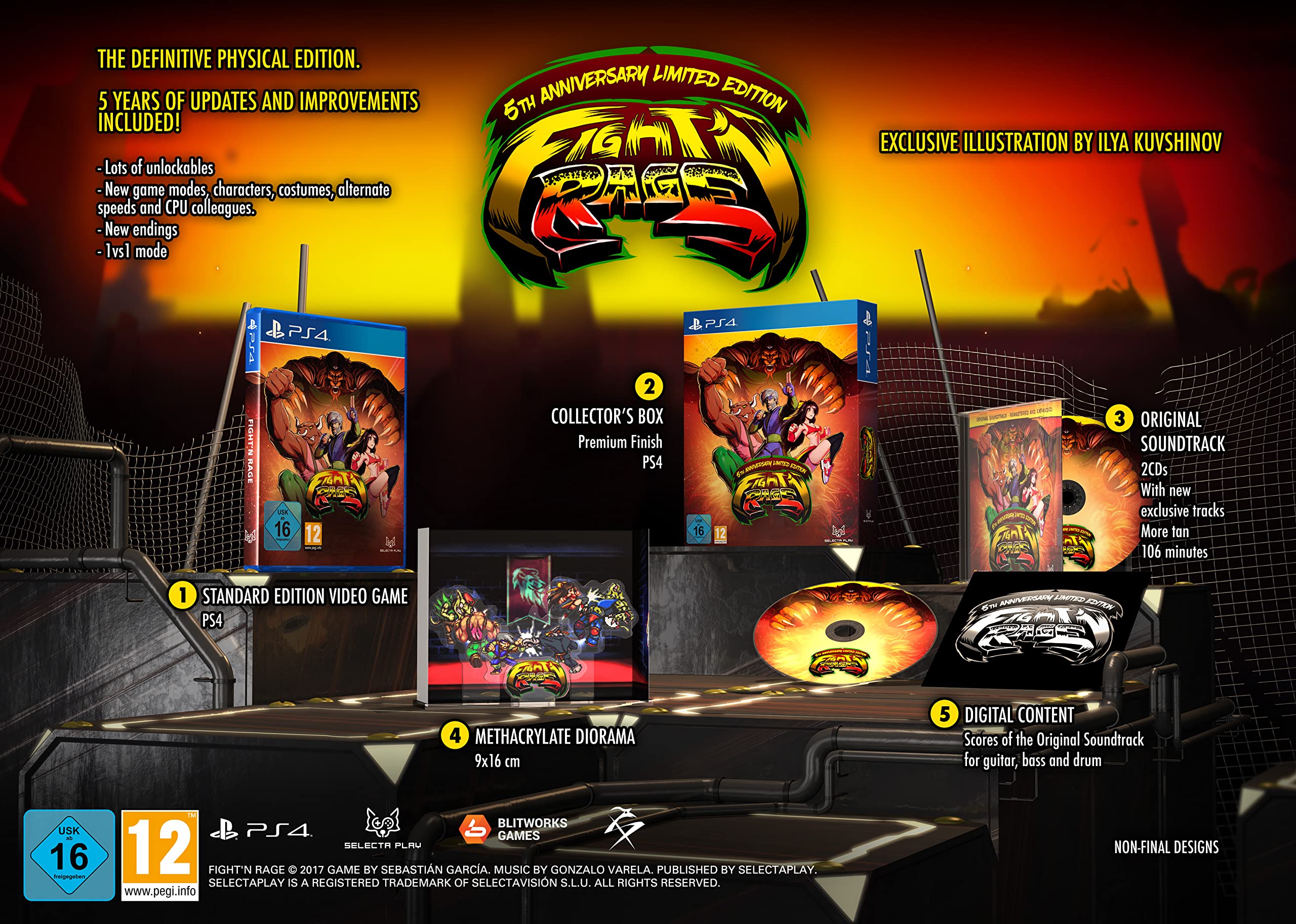 Fight'N Rage: 5th Anniversary Limited Edition PS4 - PAL ESP - Nuevo