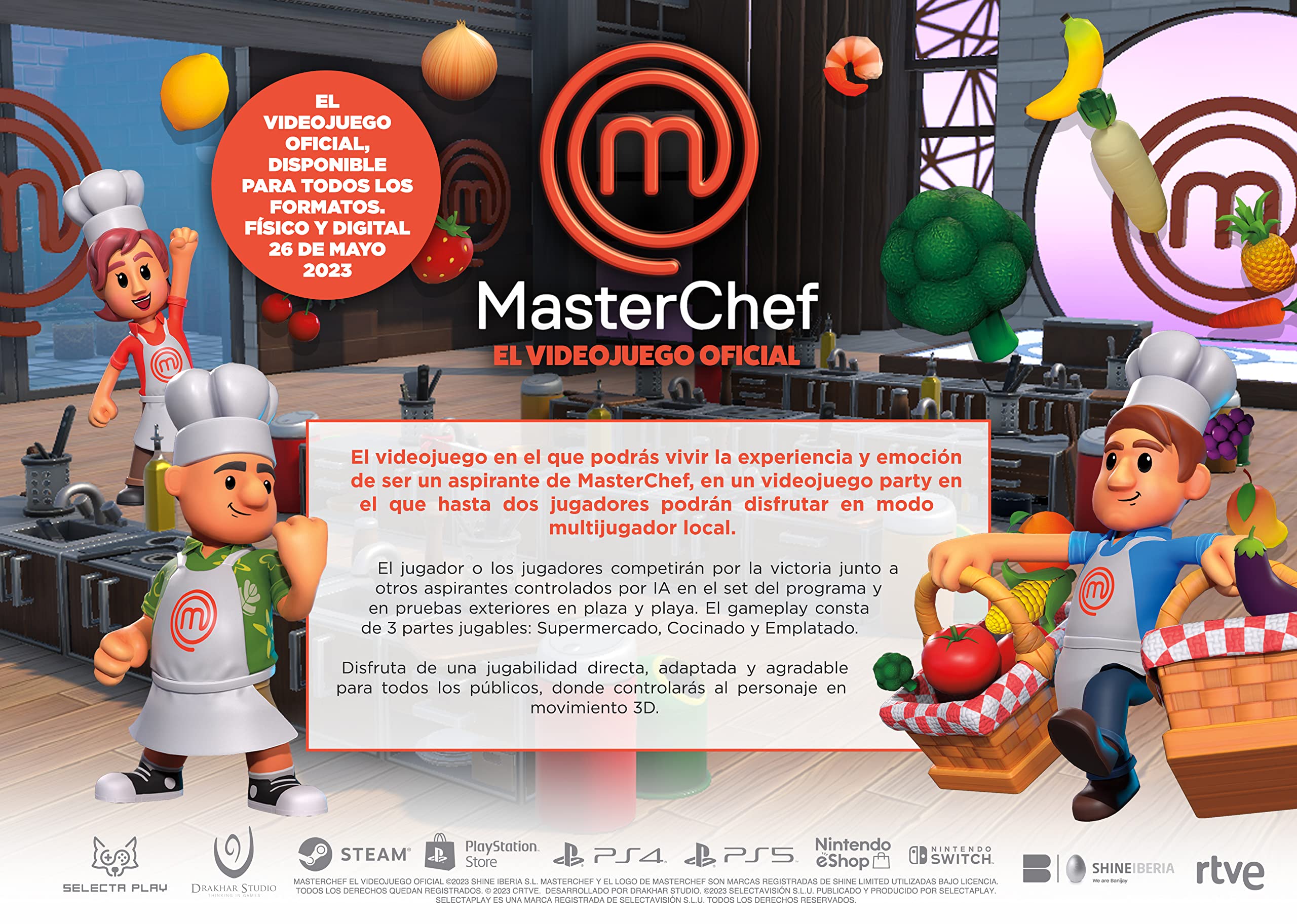 Masterchef El Videojuego Oficial PS5 - PAL ESP - Nuevo