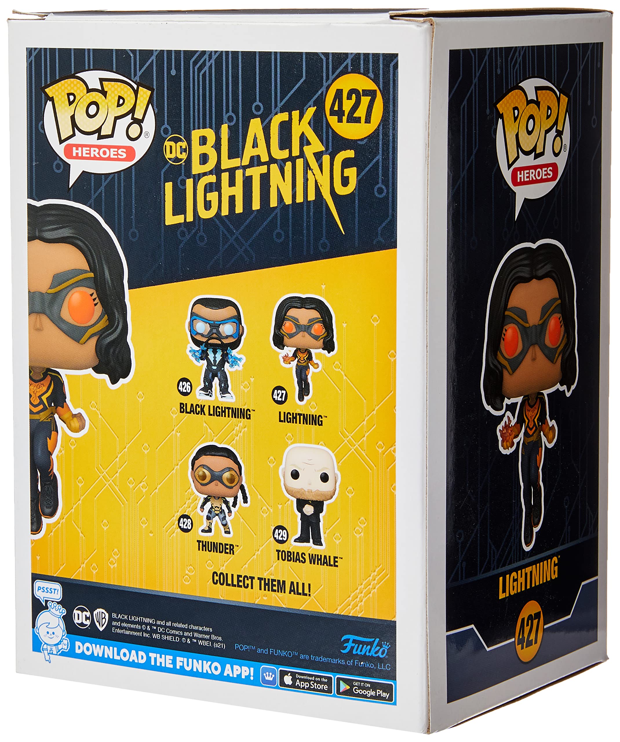 Funko Pop! Heroes: Black Lightning - Lightning - Figura De Vinilo Coleccionable - Idea De Regalo- Mercancia Oficial - Juguetes Para NiñOs Y Adultos - Tv Fans - MuñEco Para Coleccionistas