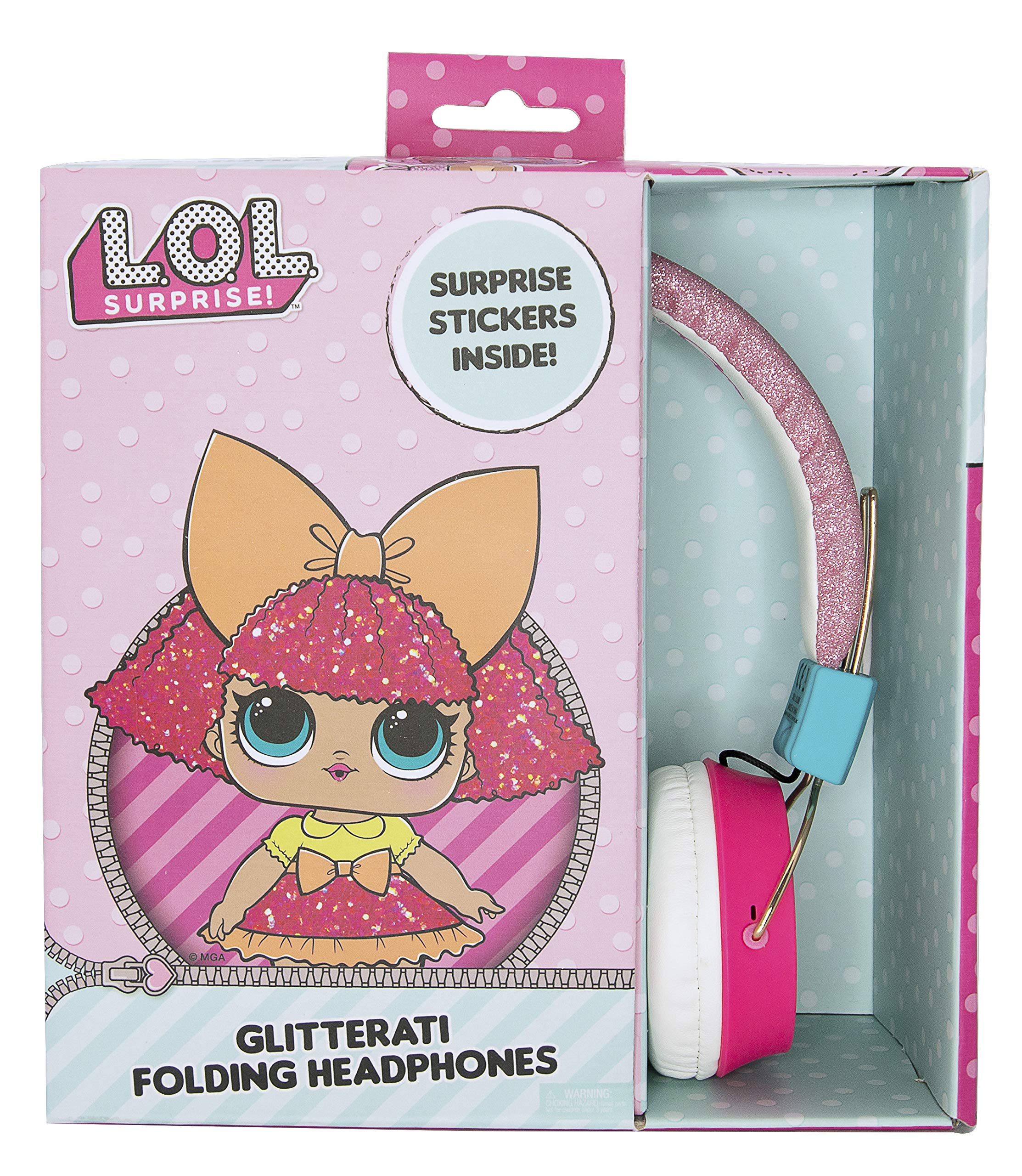 OTL - Écouteurs filaires roses LOL Surprise Squad Goals pour enfants (PC)