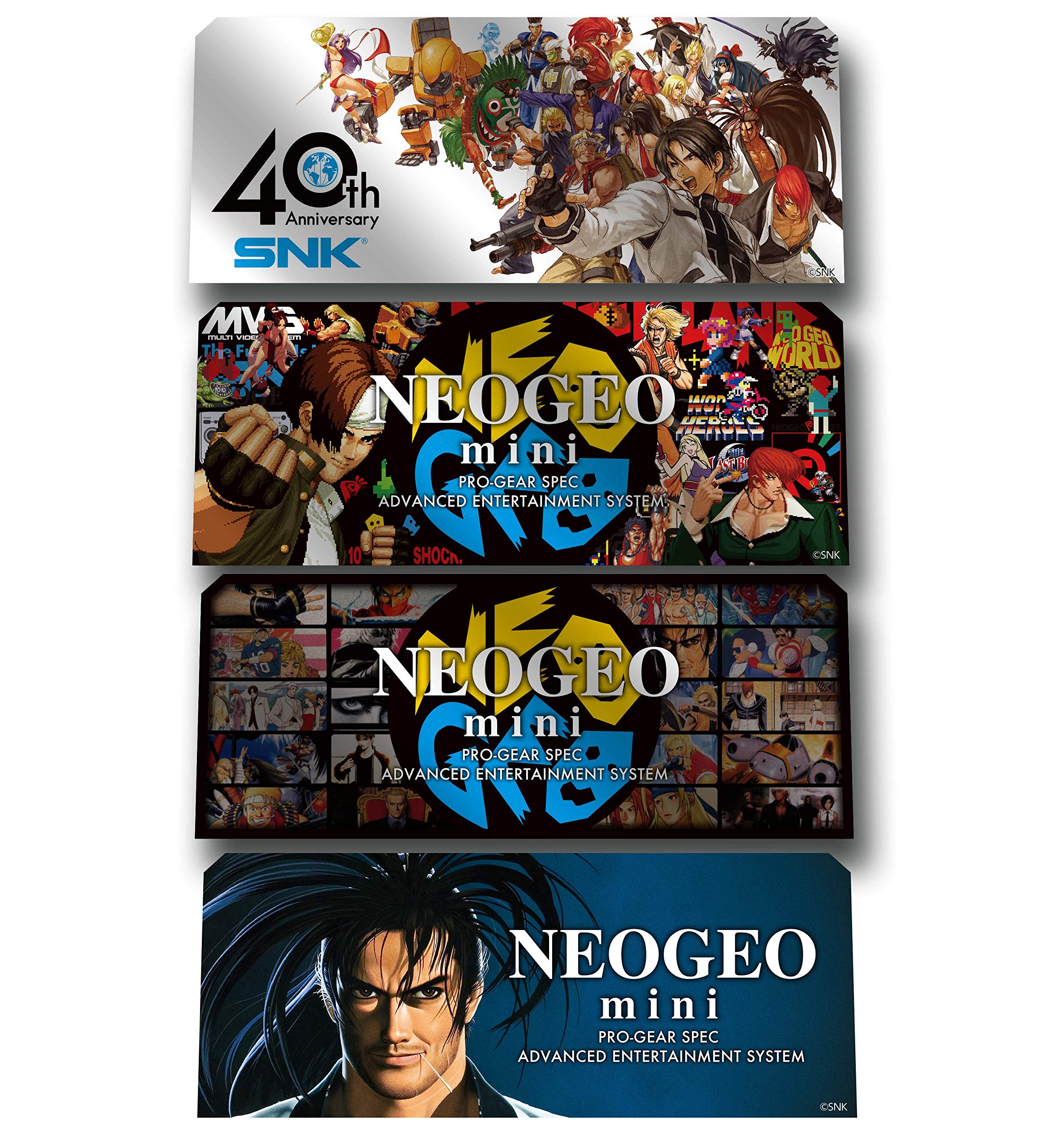 SNK - Pack de 4 Mini Autocollants (Neo Geo)