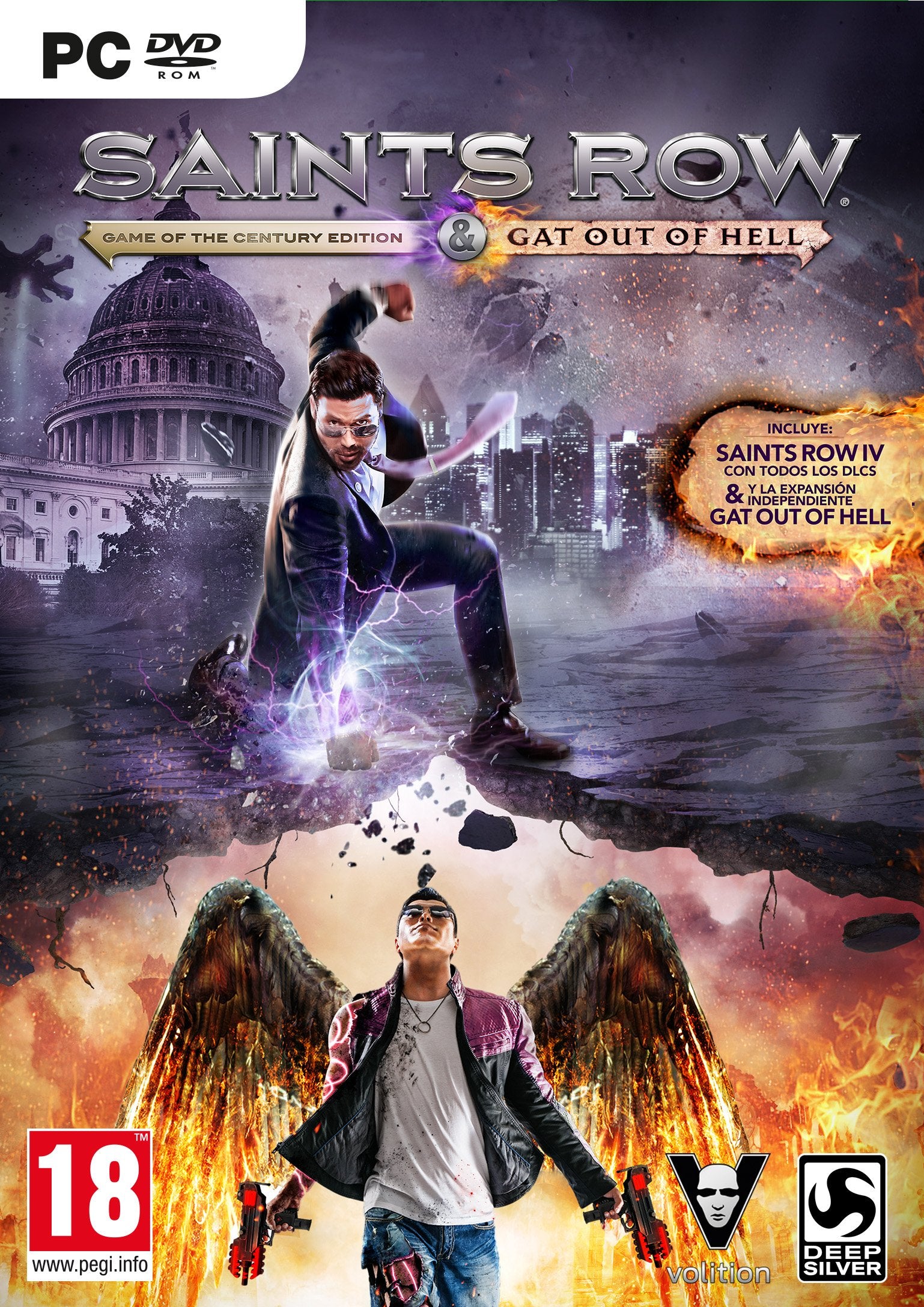 Saints Row Iv: Re-Elected + Gat Out Of Hell Pcgaming [Pal Esp] - Nuevo