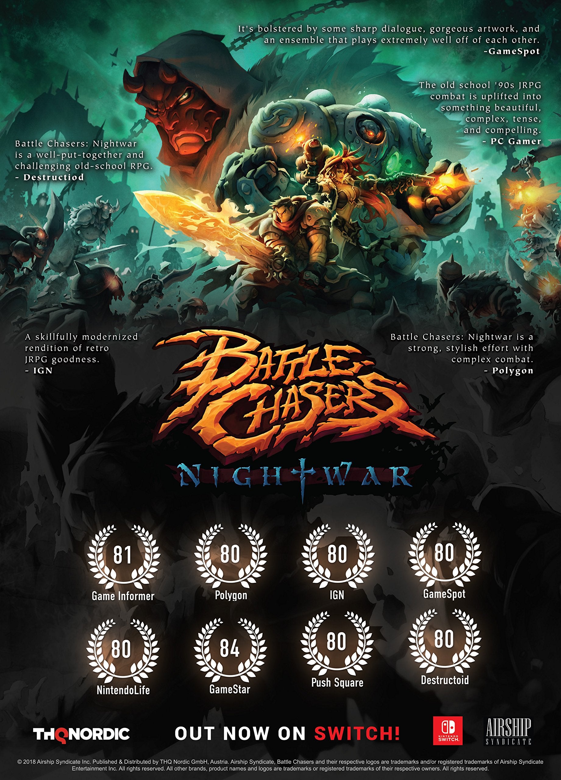 Battle Chasers: Nightwar Pc Pal Esp - Nuevo