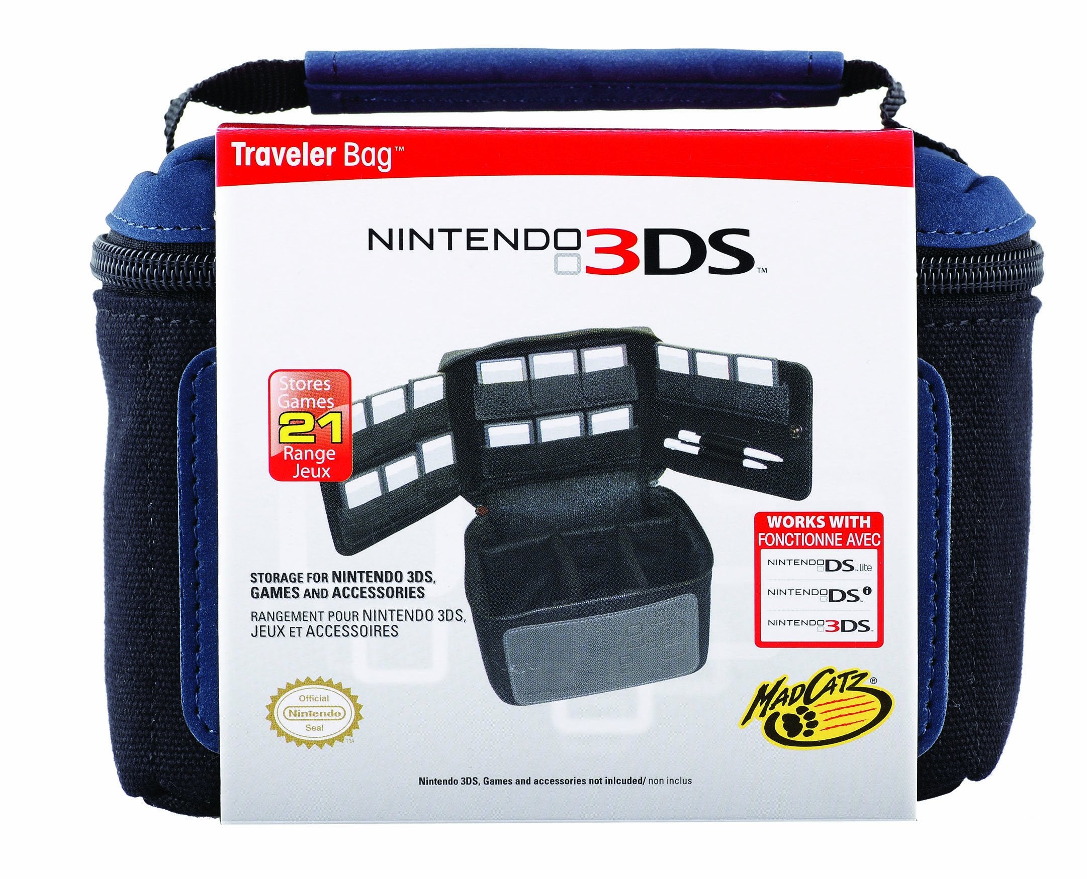 Mad Catz - Sac de voyage, bleu (Nintendo 3DS)