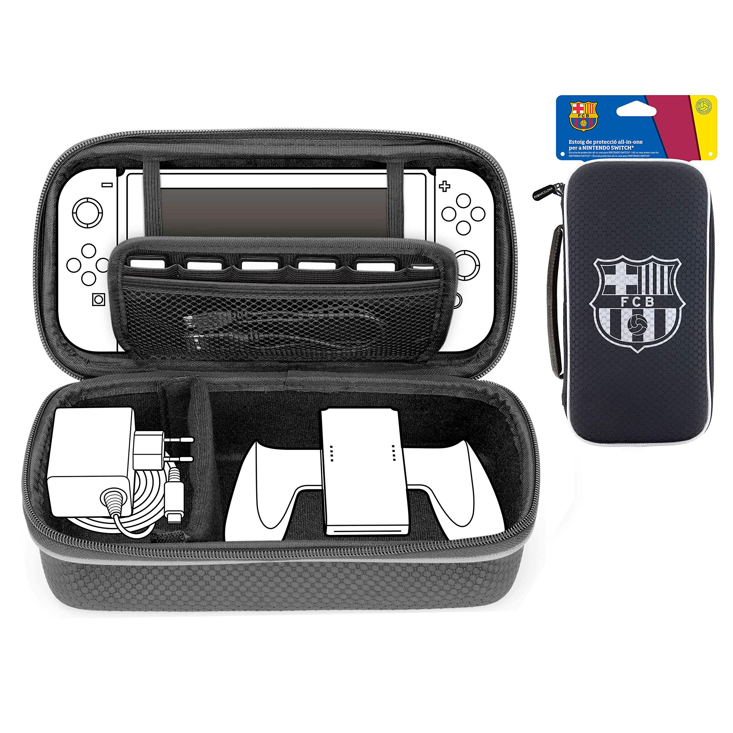 Fc Barcelona - Estuche All In One ( NINTENDO SWITCH - )