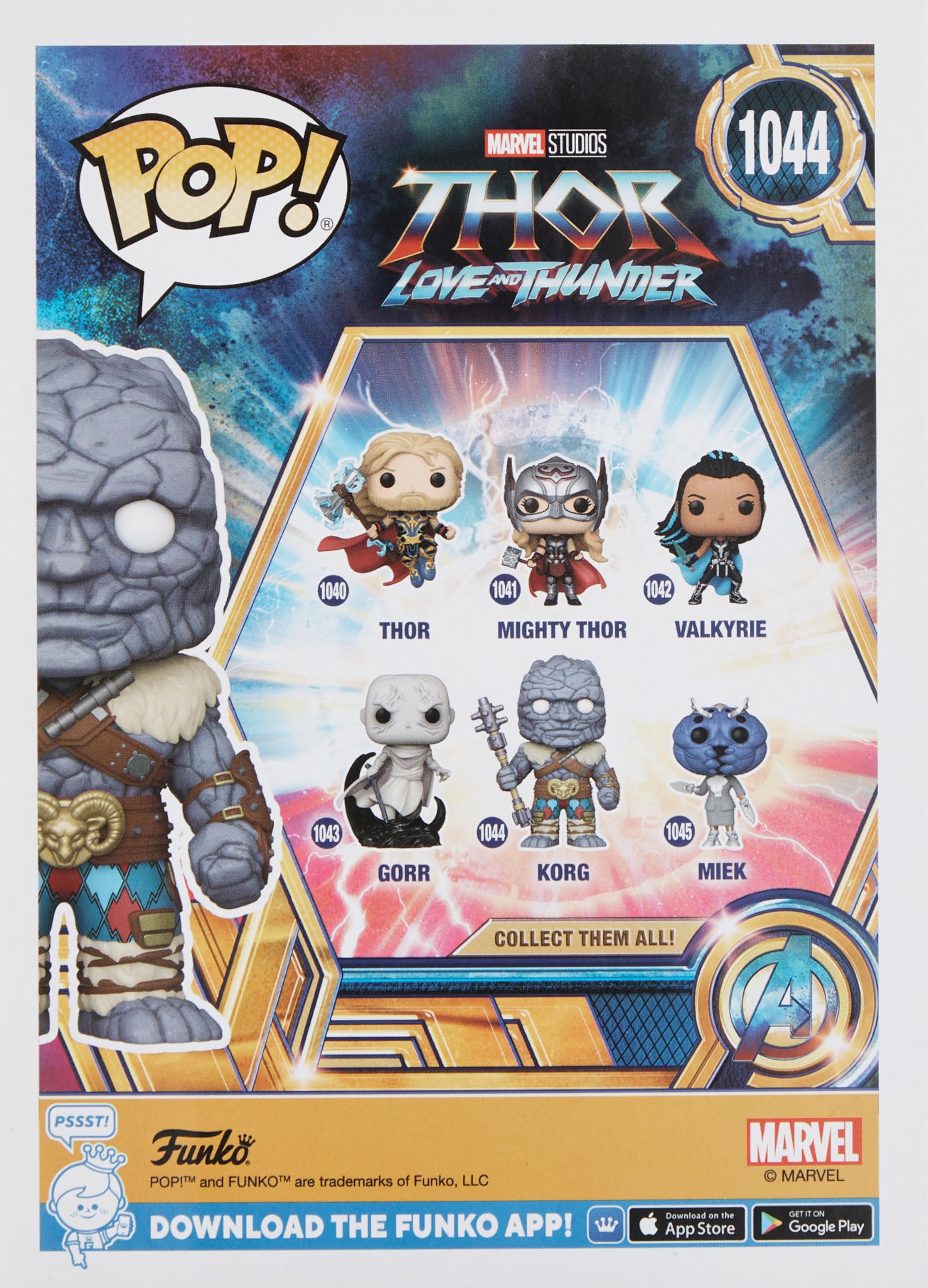 Funko Pop! Marvel: Thor: Love And Thunder - Korg - Figura De Vinilo Coleccionable - Idea De Regalo- Mercancia Oficial - Juguetes Para NiñOs Y Adultos - Movies Fans - MuñEco Para Coleccionistas