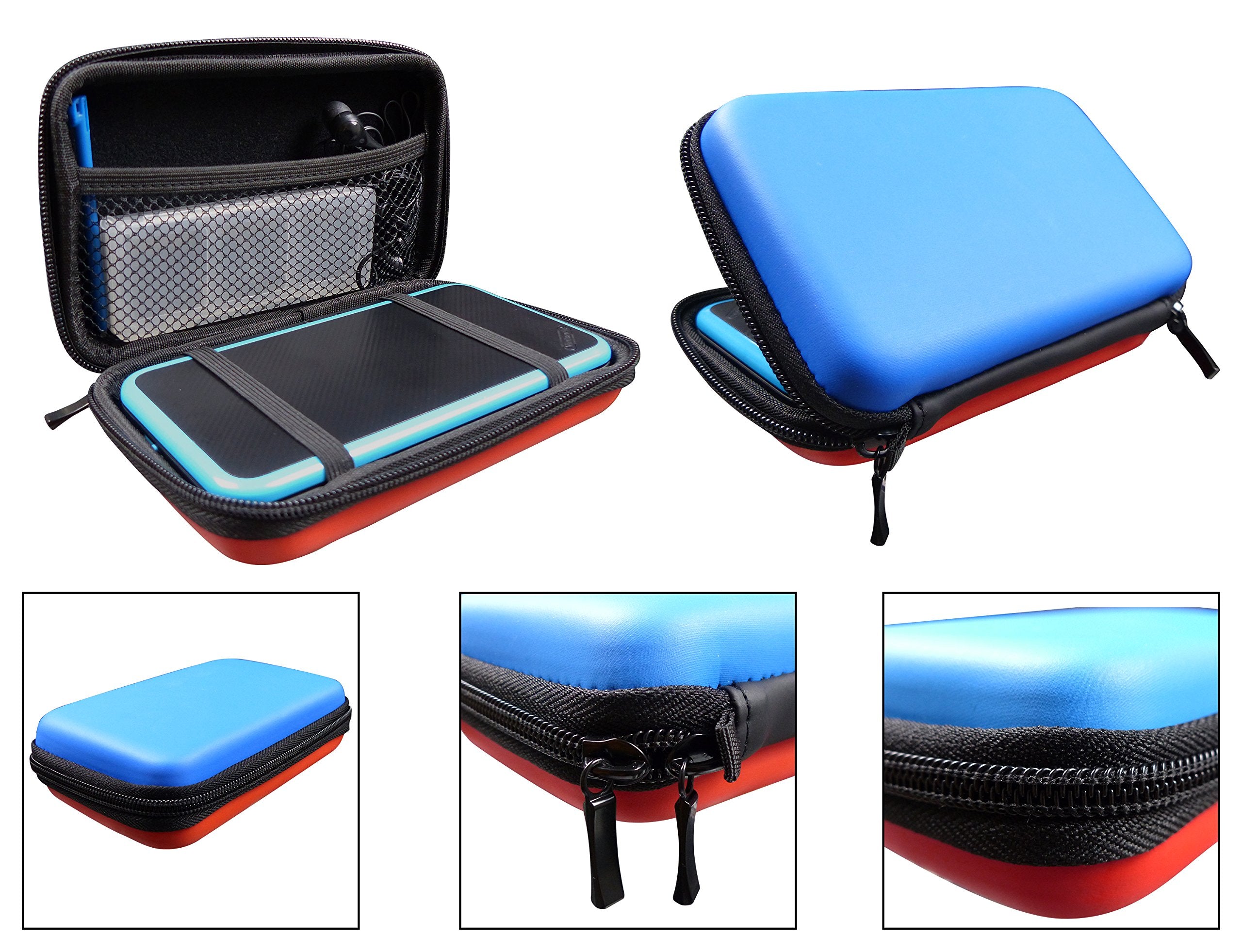 Subsonic - Funda De ProteccióN Dura Para La Consola Y Accesorios, Color Rojo Y Azul (Nintendo 2 DS - )