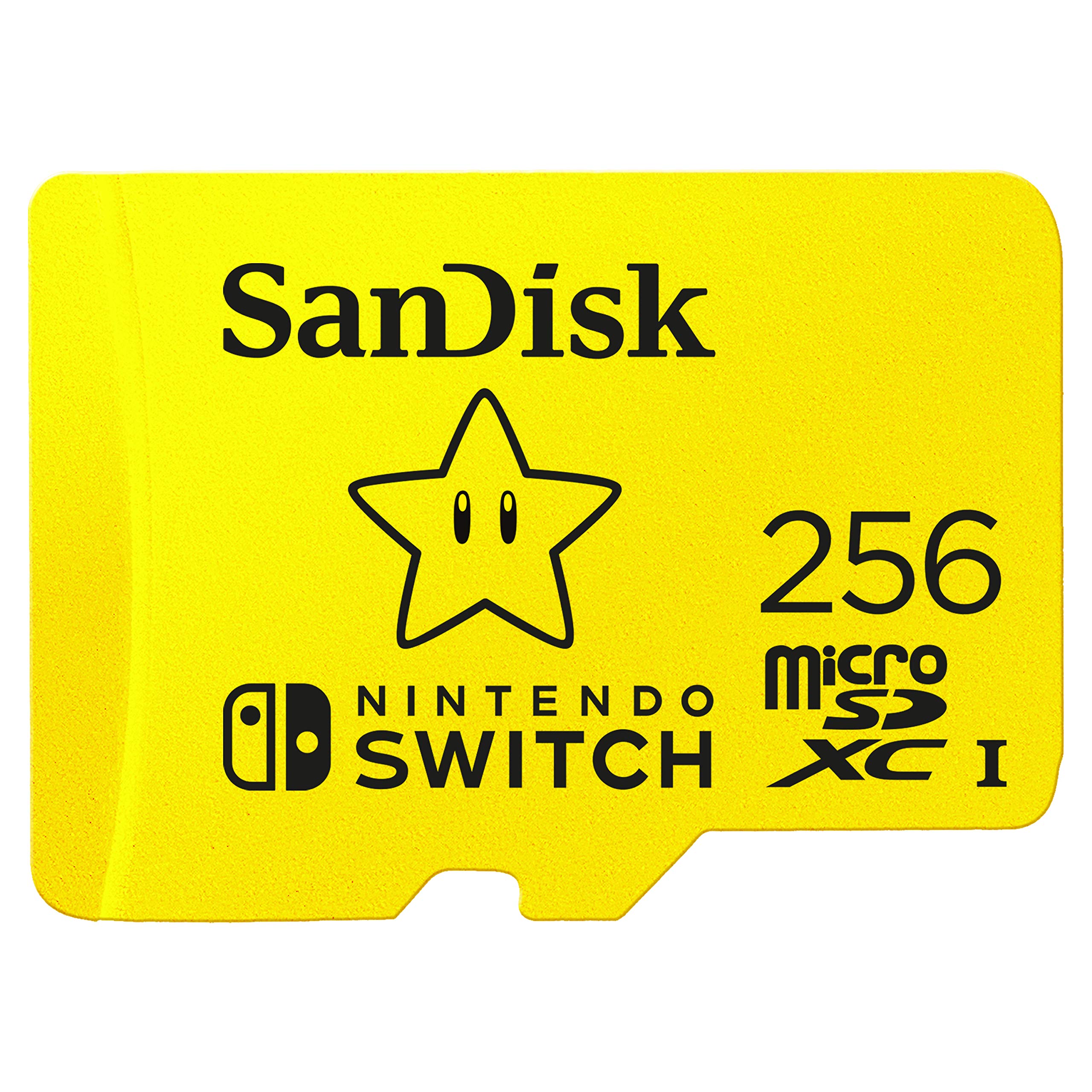 Carte microSDXC SanDisk 256 Go pour consoles Nintendo Switch jusqu'à 100 Mo/s UHS-I Classe 10 U3