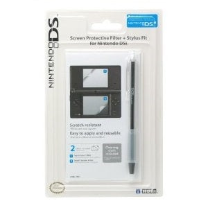 Hori Officially Licensed DS - i Protective Filter & Stylus Pen Fit - Black (Nintendo DSi)