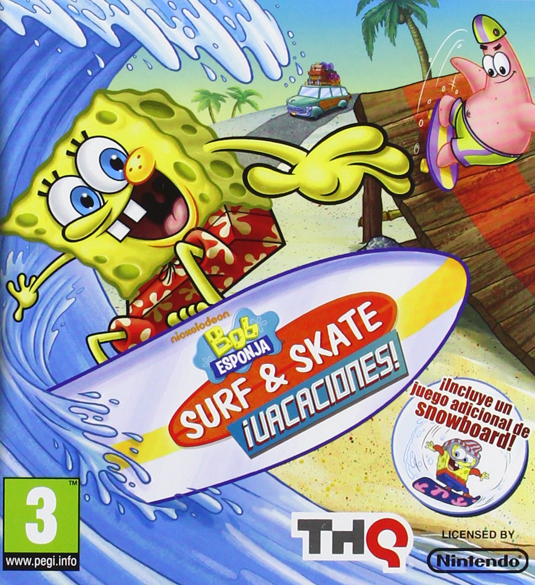 Bob Esponja Surf & Skate: ¡Vacaciones! Nintendo DS - [PAL ESP] - Nuevo
