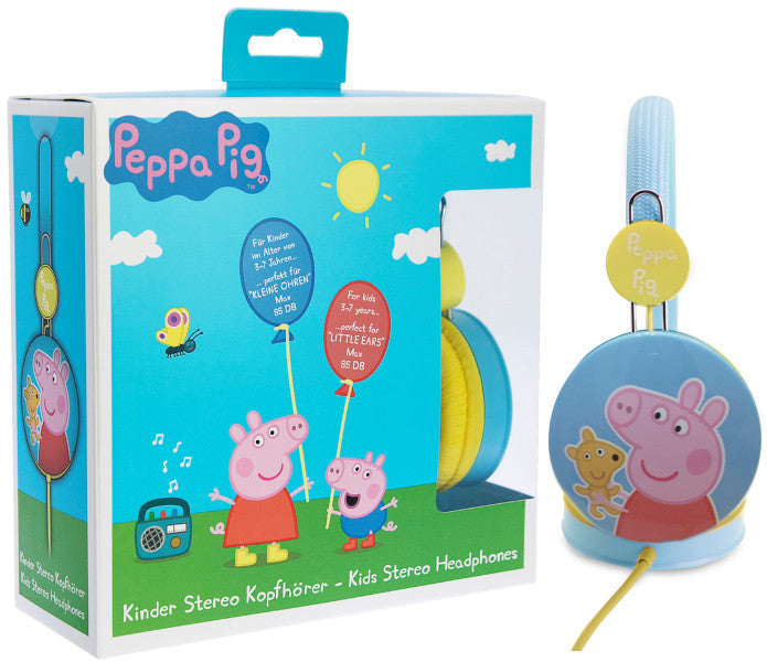Casque pour enfants Peppa Pig Blue avec volume limité pour ENFANTS DE 3 À 7 ANS