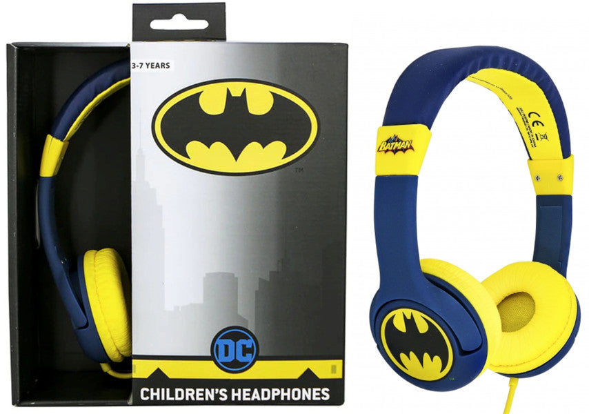 Otl Technologies Batman Bat Signal - Auriculares Con Cable Para NiñOs, Negro
