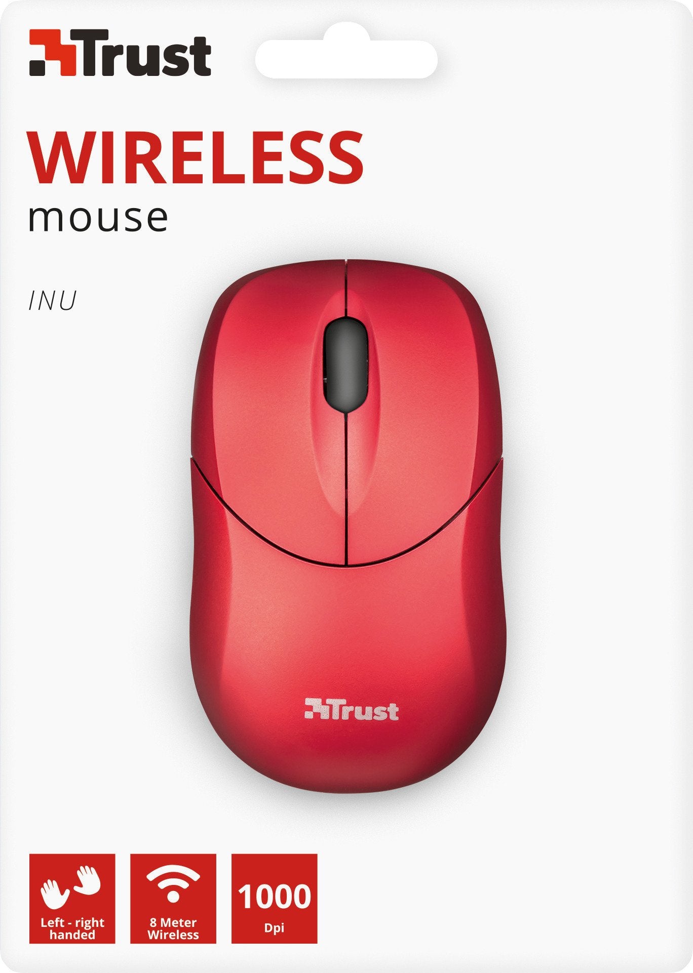 Trust Inu - Petite souris sans fil, rouge