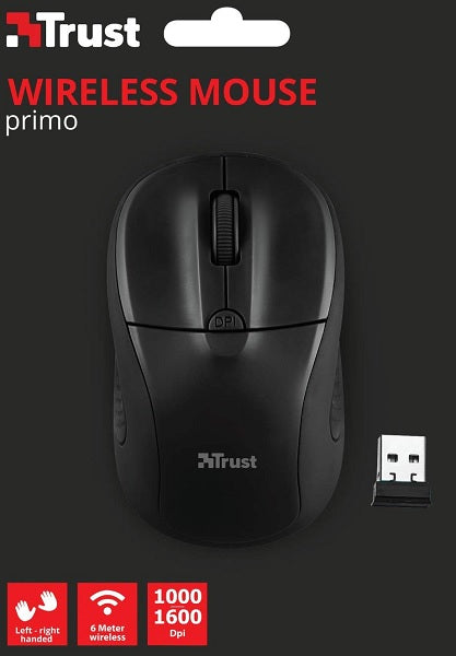 Trust Spain Primo - Souris sans fil, noir mat
