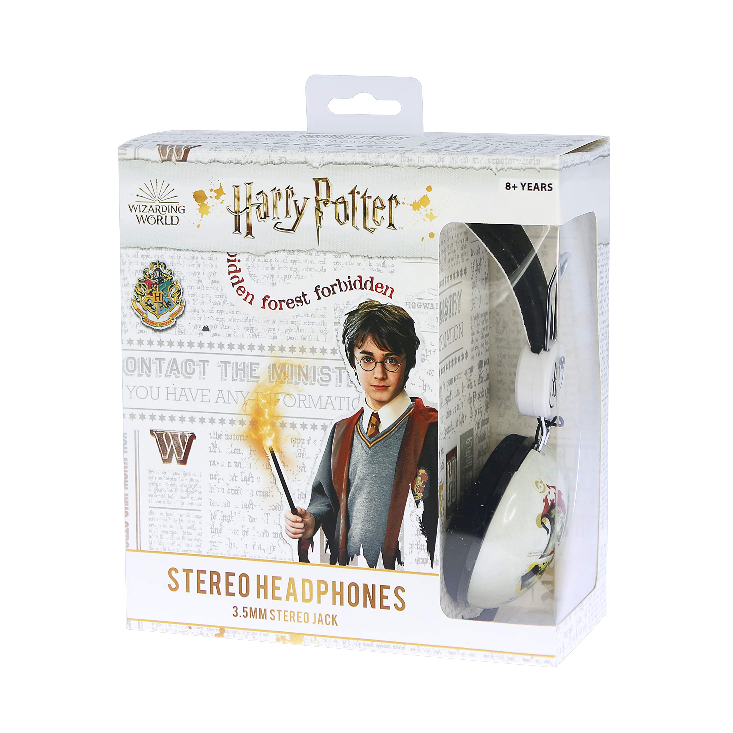 Otl Technologies Harry Potter Hogwarts Crest Tween Dome Auriculares, Con Cable, Para NiñOs (Producto Con Licencia Oficial) Black