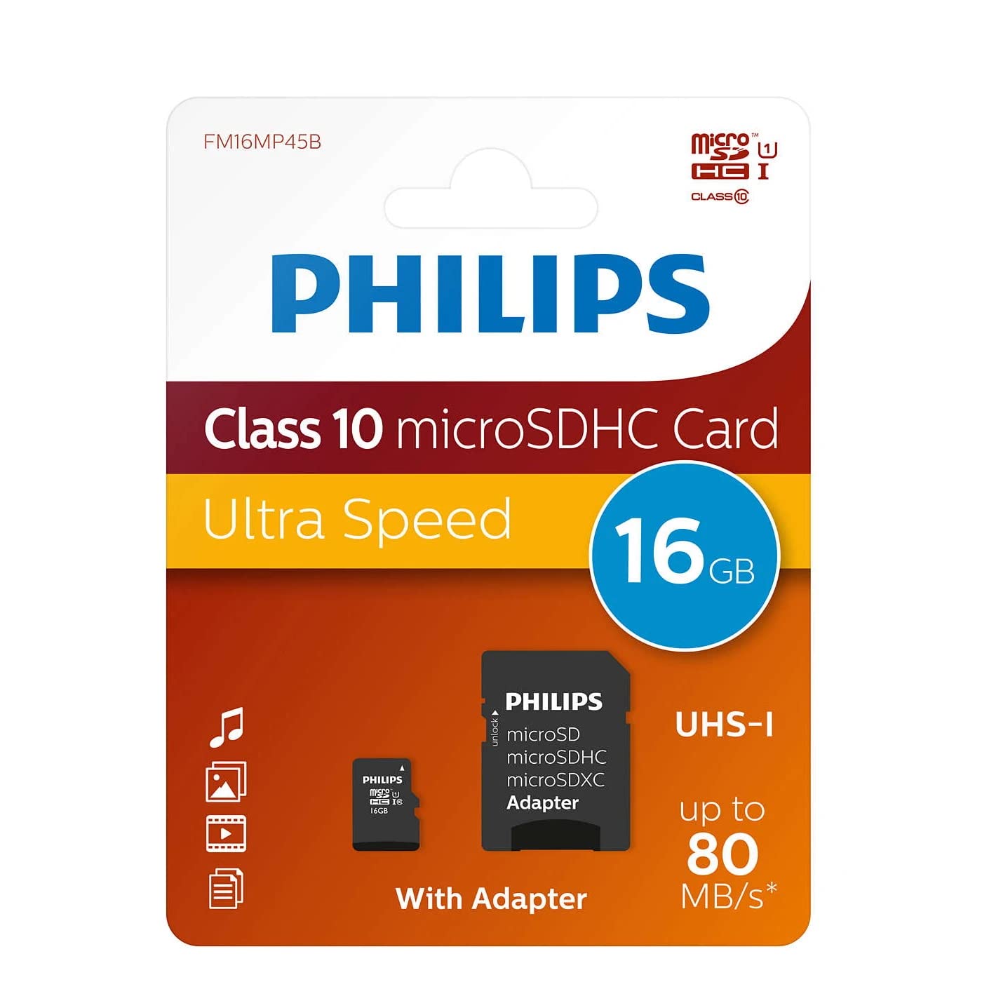 Tarjeta De Memoria Philips Sdhc 16 Gb Clase 10