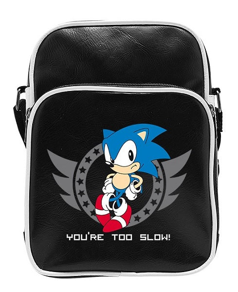 Abystyle Sonic Besace Too Slow - Bolsa De Vinilo PequeñO, Color Negro, Negro