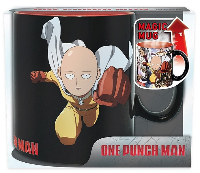 Abystyle - One Punch Man - Taza Cambia Color Con Calor - 460 Ml - HéRoes