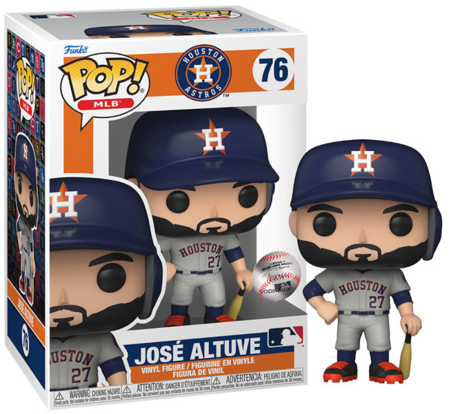 Funko Pop! Mlb: Astros - Jose José Altuve - (Away Jersey) - Figura De Vinilo Coleccionable - Idea De Regalo- Mercancia Oficial - Juguetes Para NiñOs Y Adultos - Sports Fans