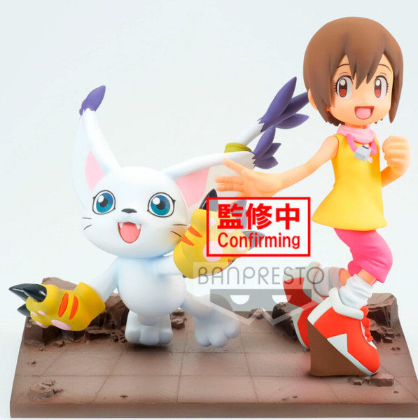Banpresto - Figura De Accion Hikari&Tailmon - Digimon Adventure Dxf - Adventure Archives 12cm Bp18779 Multicolor