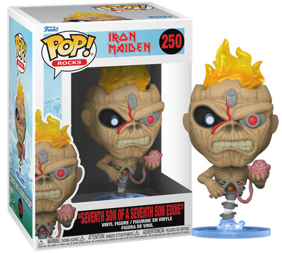Funko Pop! Rocks: Iron Maiden - Skeleton Eddie - Seventh Son Of Seventh Son - Figura De Vinilo Coleccionable - Idea De Regalo- Mercancia Oficial - Juguetes Para NiñOs Y Adultos - Music Fans