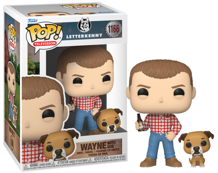 Pop Letterkenny Wayne With Gus Vinyl Figure