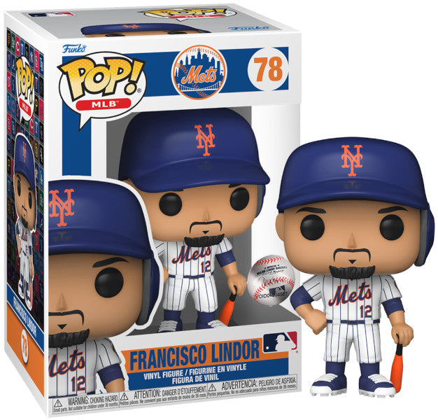 Funko Pop! Mlb: Mets - Francisco Lindor - (Home Jersey) - Figura De Vinilo Coleccionable - Idea De Regalo- Mercancia Oficial - Juguetes Para NiñOs Y Adultos - Sports Fans - MuñEco Para Coleccionistas