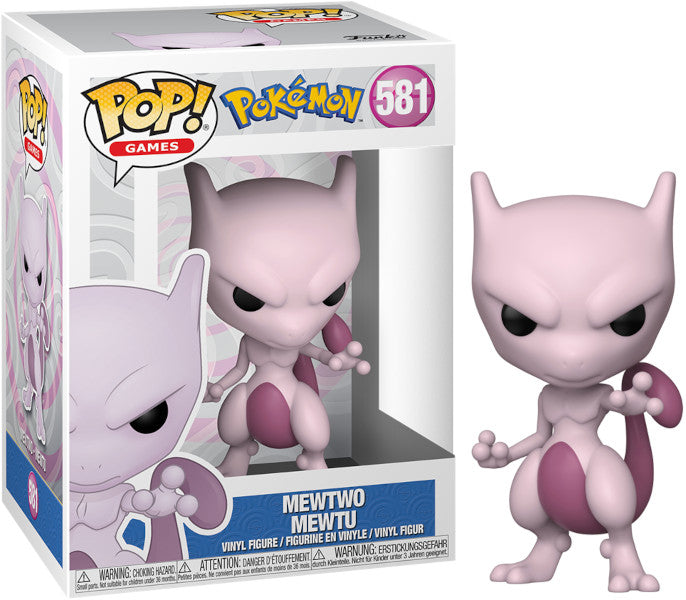 Funko Pop! Games: Pokemon, Mewtwo, Figura De Vinilo Coleccionable, Idea De Regalo Mercancia Oficial, Juguetes Para NiñOs Y Adultos, Video Games Fans, MuñEco Para Coleccionistas Y ExposicióN