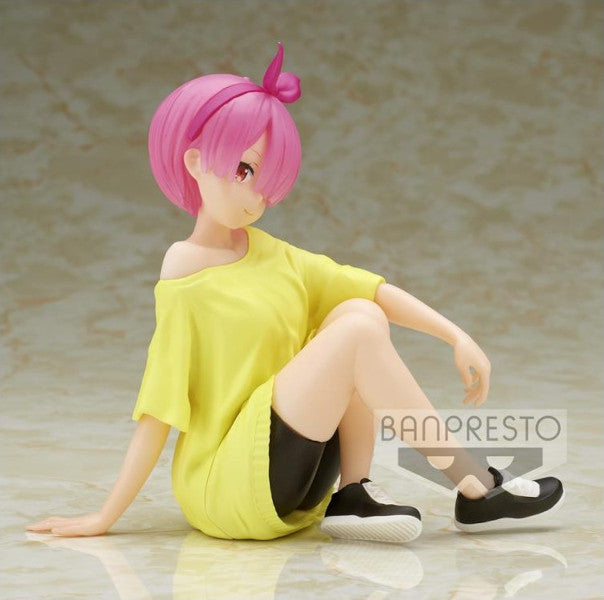 Banpresto Bp18590 Figura De AccióN Ram Training Style Re: Zero -Starting Life In Another World - Relax Time 14 Cm, Multicolor