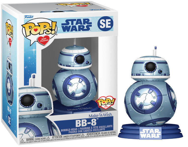 Funko Pop! Star Wars: Make A Wish 2022 - Bb-8 - (Metallic) - Figura De Vinilo Coleccionable - Idea De Regalo- Mercancia Oficial - Juguetes Para NiñOs Y Adultos - Movies Fans