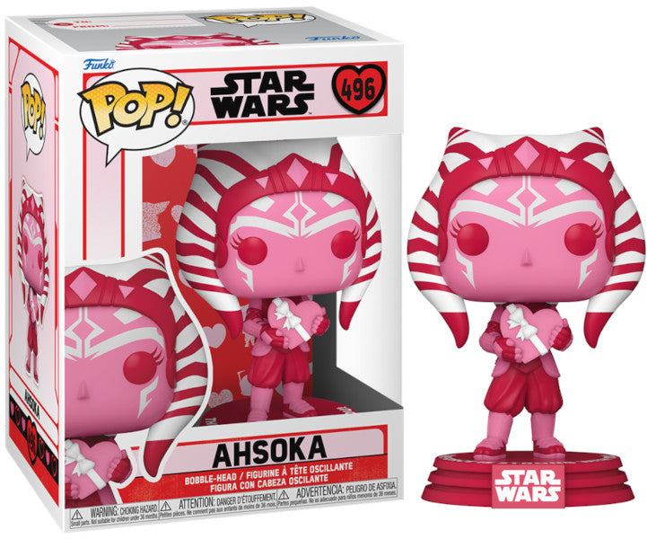 Funko Pop! Star Wars: Valentines - Ahsoka Tano - The Mandalorian - Figura De Vinilo Coleccionable - Idea De Regalo- Mercancia Oficial - Juguetes Para NiñOs Y Adultos - Tv Fans