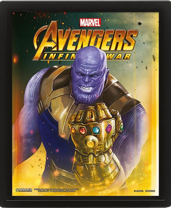 Avengers Infinity War - Poster 3d Thanos