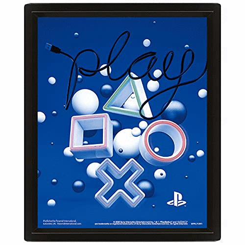 Nintendo Playstation - Poster 3d Symbols