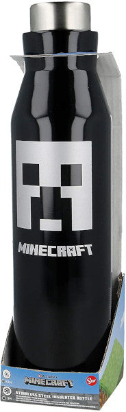 Botella Reutilizable TéRmica De Acero Inoxidable De 580 Ml De Minecraft