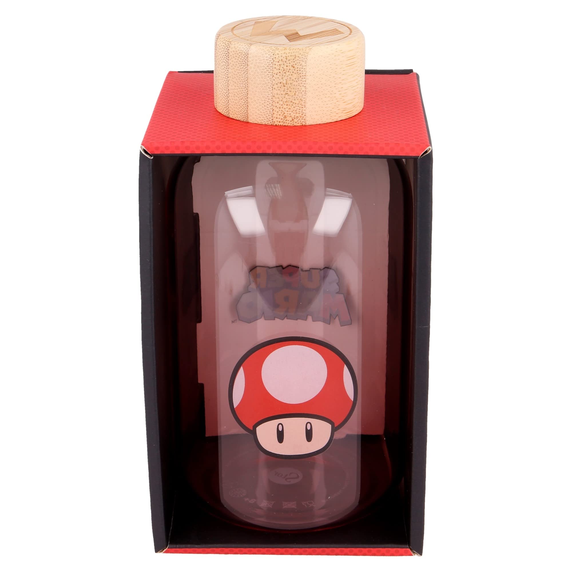 Stor8412497003846vidrio Botella, 620 Ml Capacidad, Super Mario