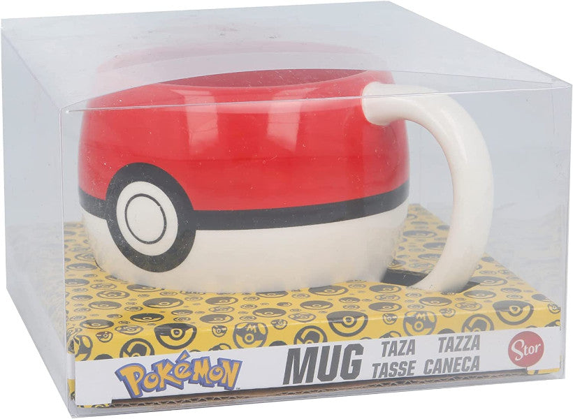 Merchandising Stor Taza CeráMica 3d Pokeball 490 Ml (Pokemon) - En Caja Regalo