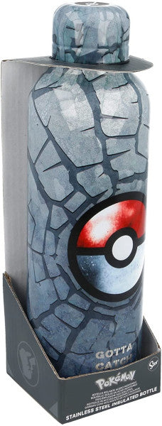 Bouteille d'eau thermique réutilisable en acier inoxydable à double isolation Pokemon de 515 ml