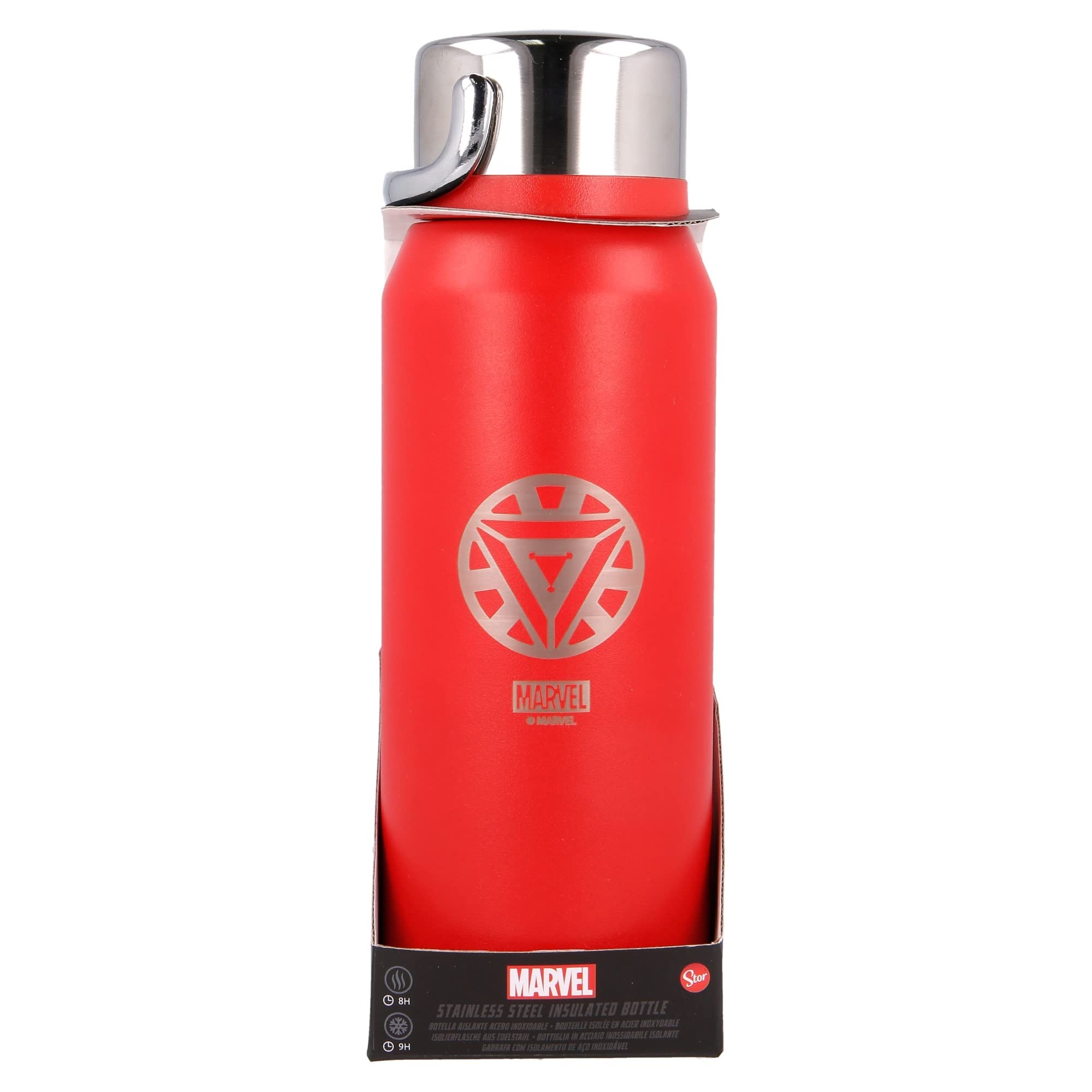 Stor8412497010240acero Inoxidable TéRmica Botella, 505 Ml Capacidad, Marvel Hugo