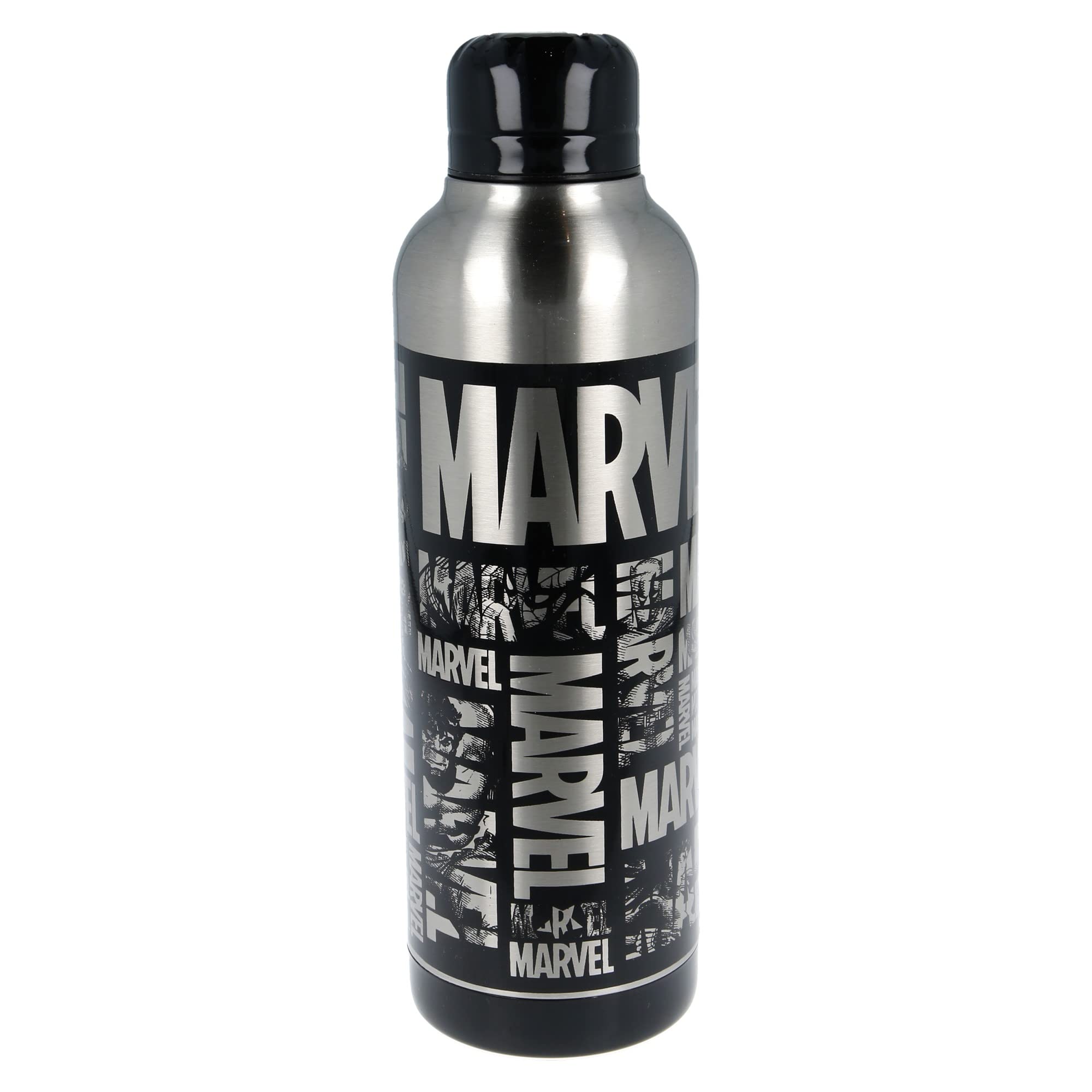 Botella De Agua Reutilizable TéRmica De Acero Inoxidable Con Doble Aislamiento De 515 Ml De Marvel
