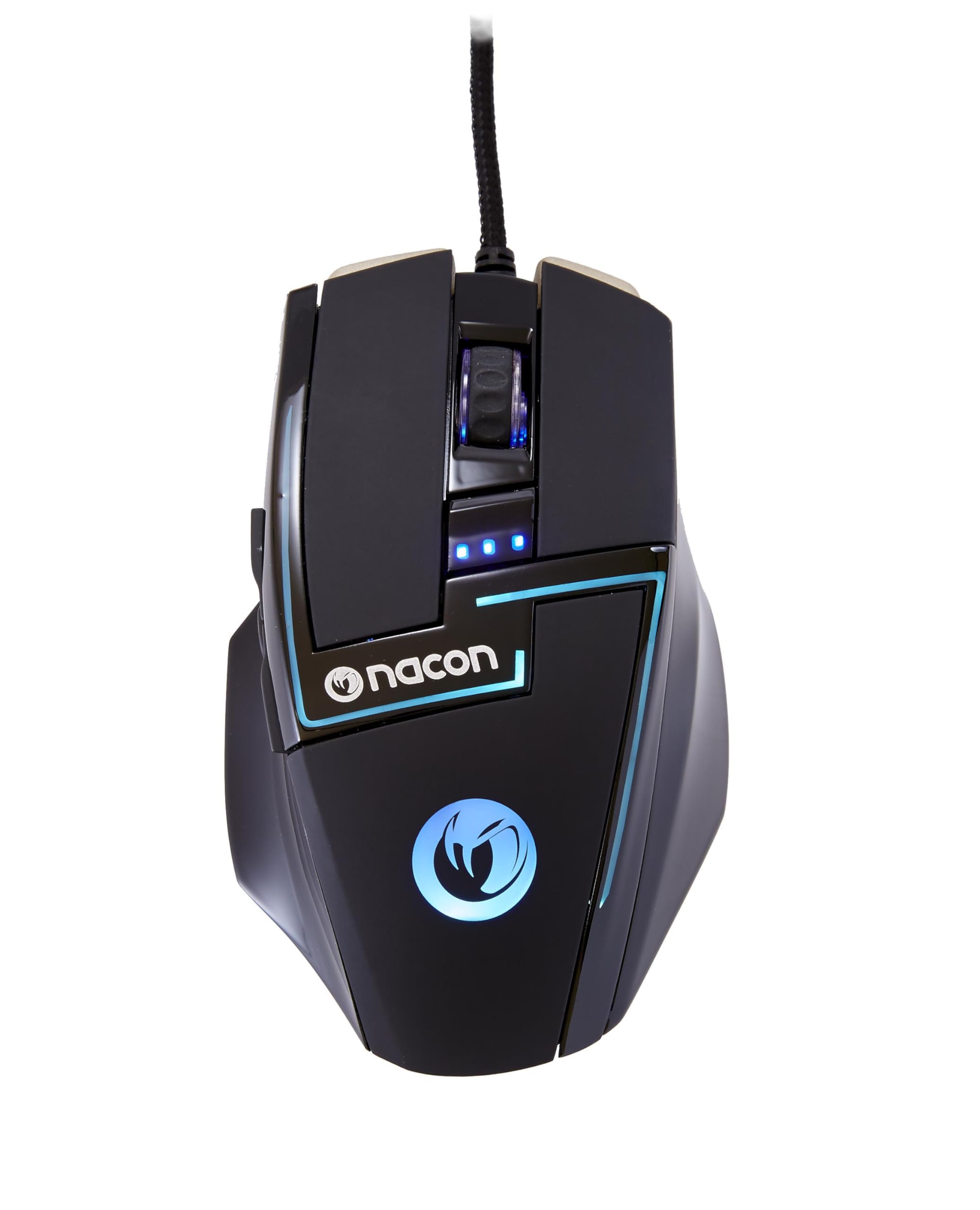 Nacon - RatóN Gaming Pcgm-350l Con Luces De Fondo Multicolor, 7 Botones, 250 A 8200 Dpi, Usb Plug & Play, 1.8 M (Pc)