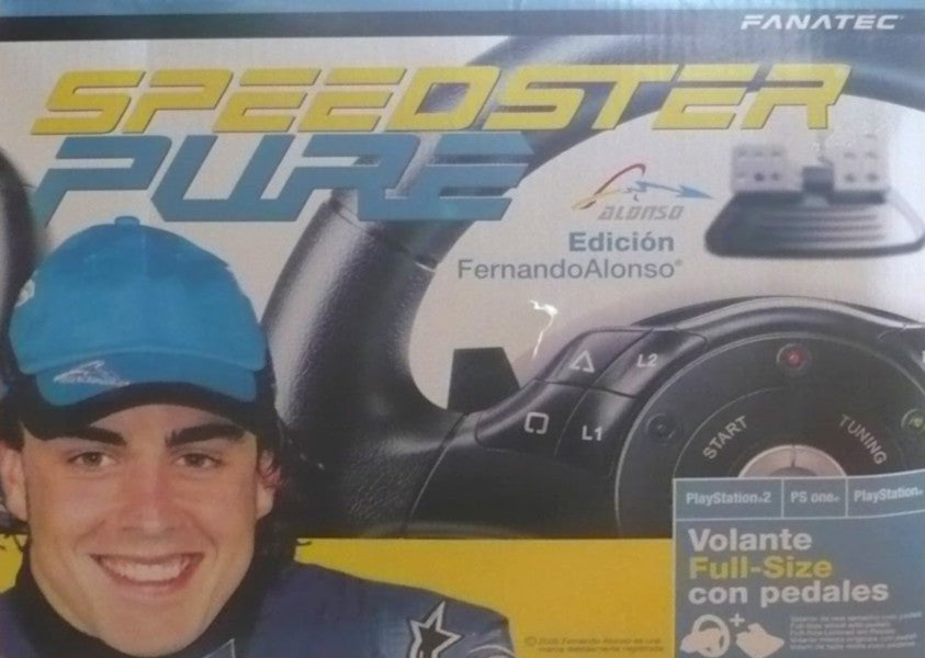 Volante Spee DS - ter 3 Fernando Alonso con pedal (PS2/PSone) - Edición especial