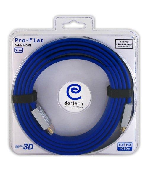 Cable Dertech Hdmi Pro-Flat 3d Full Hd ( PS3 - ) - Nuevo