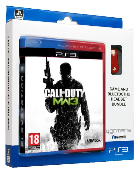 Auriculares Gaming 4gamers Bluetooth Rojo ( PS3 - ) - Con Call of Duty: Modern Warfare 3