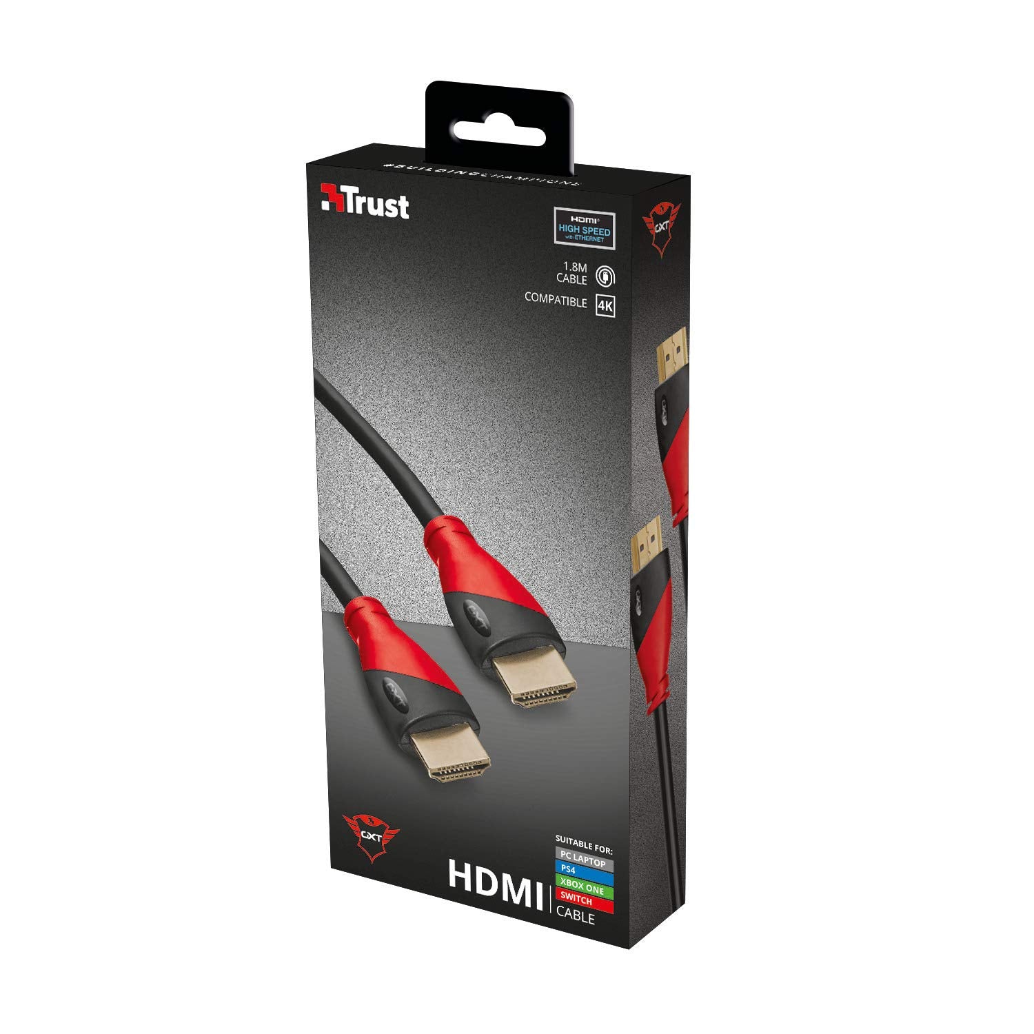 Trust Gxt 730 - Cable Hdmi Para Playstation 4 Y XBOX - One, negro