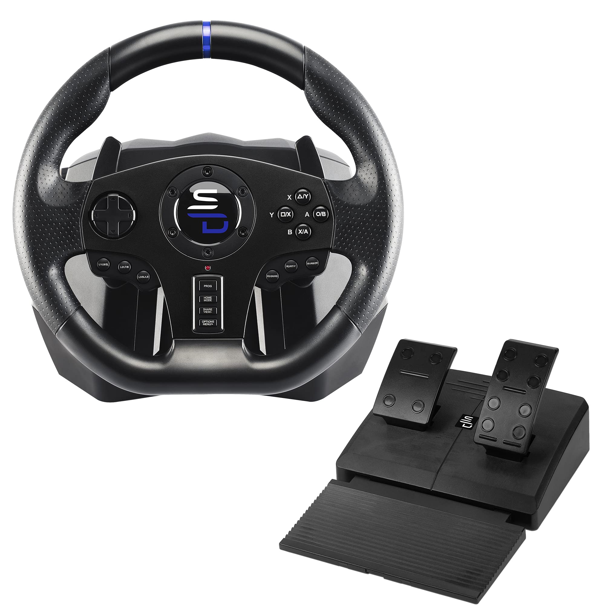 Subsonic - Superdrive, Volante De Carreras Sv750 Con Pedal, Cambio Y VibracióN, XBOX - Serie X/S, Ps4, Xbox One, Switch, Ps3, Pc (Programable Para Todos Los Juegos), Xbox Series X