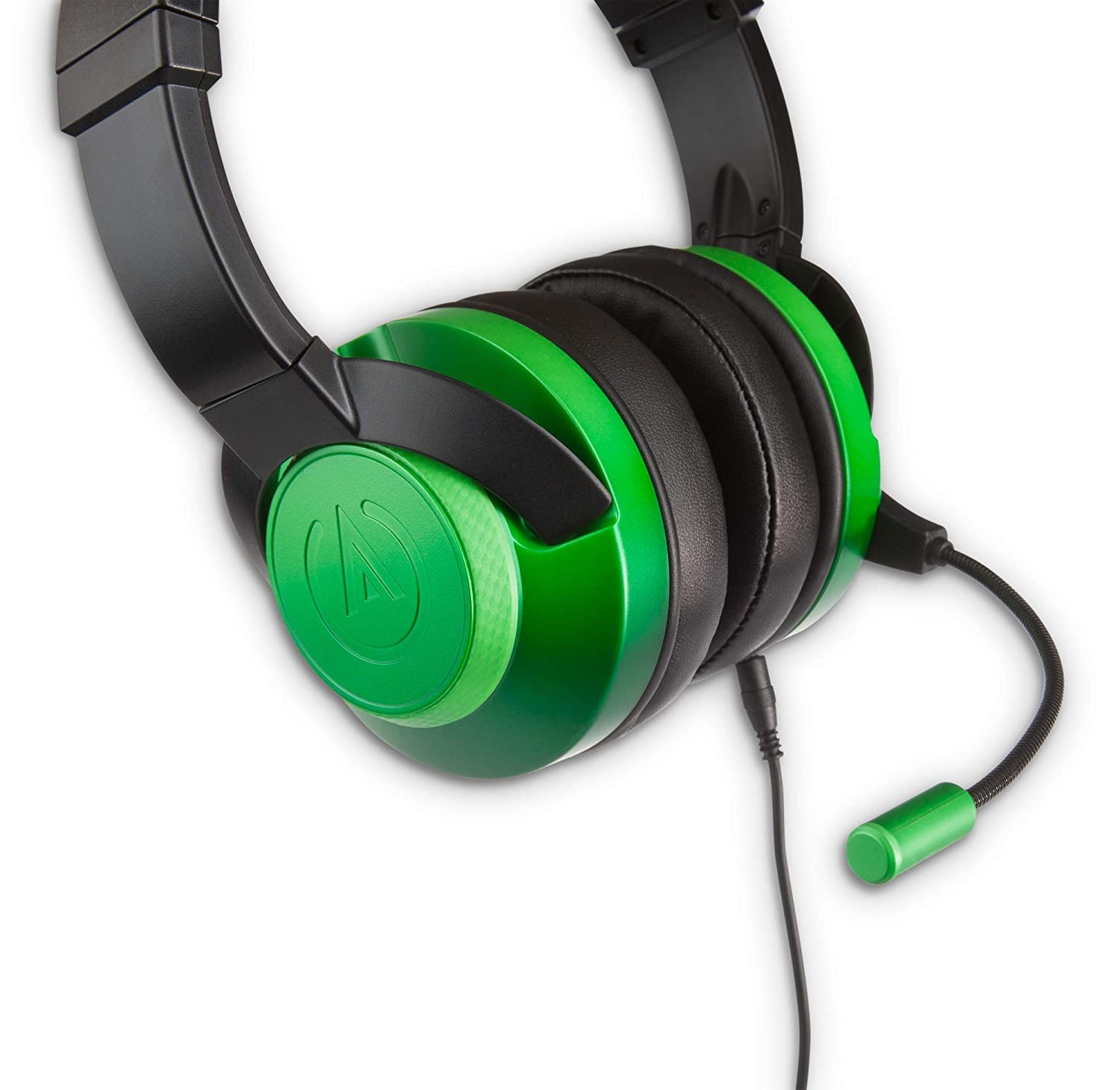 Powera Fusion - Auriculares Con Cable Y MicróFono Para Juegos, Controles En Orejeras, Para Pc, XBOX - , PS4 y dispositivos móviles, color verde esmeralda decolorado