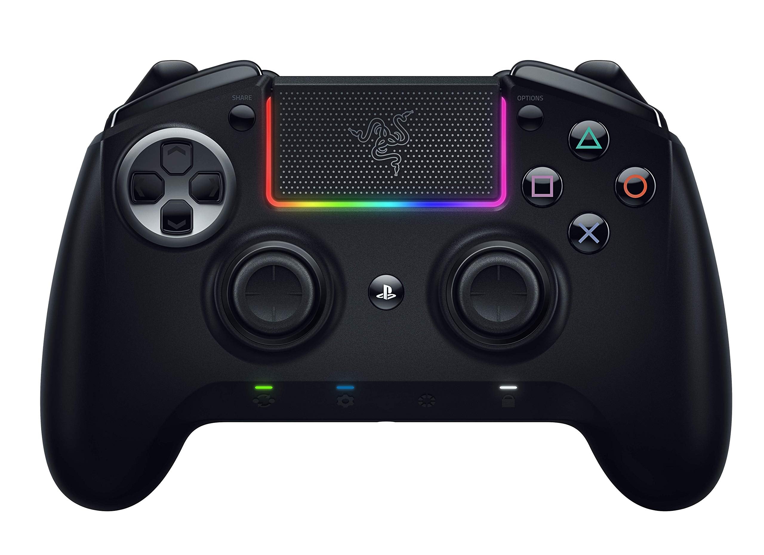 Razer Raiju Ultimate (2019) - Mando InaláMbrico Y Con Cable Para PS4 - + PC (mando Bluetooth con cable e inalámbrico, botones de acción mecatáctiles, intercambiables) Negro