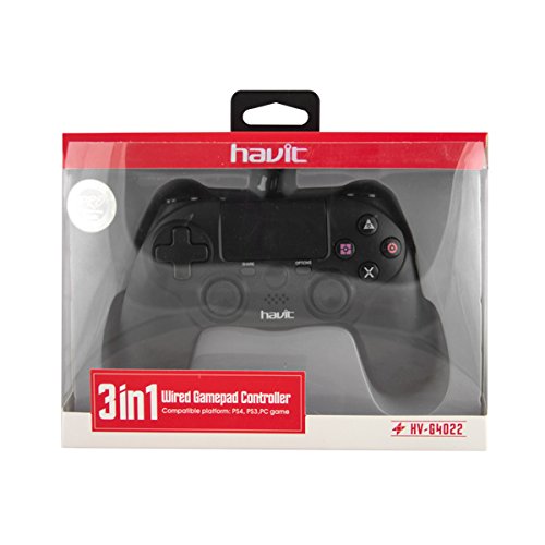 Mando ps4 Compatible Hv-G4022 Negro Con Cable