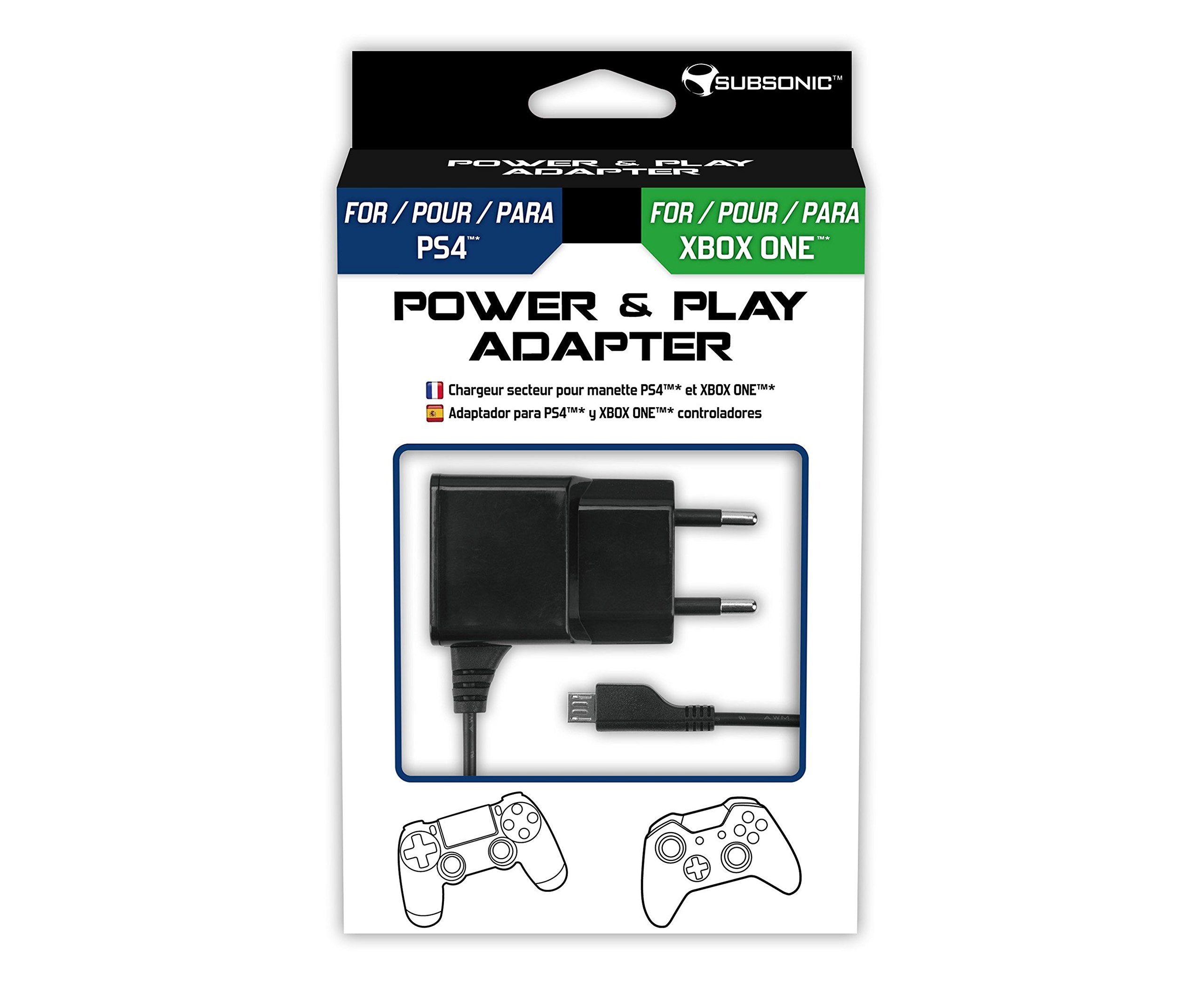 Subsonic - Cargador Para Mando ( PS4 - , Xbox One)
