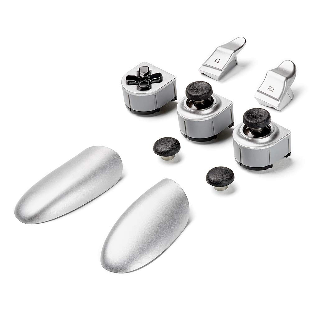 Thrustmaster - Eswap Silver Color Pack - Pack De 7 MóDulos Oficiales En Amarillo Y Negro Para El Eswap Pro Controller Para PS4 - /PC (PlayStation)